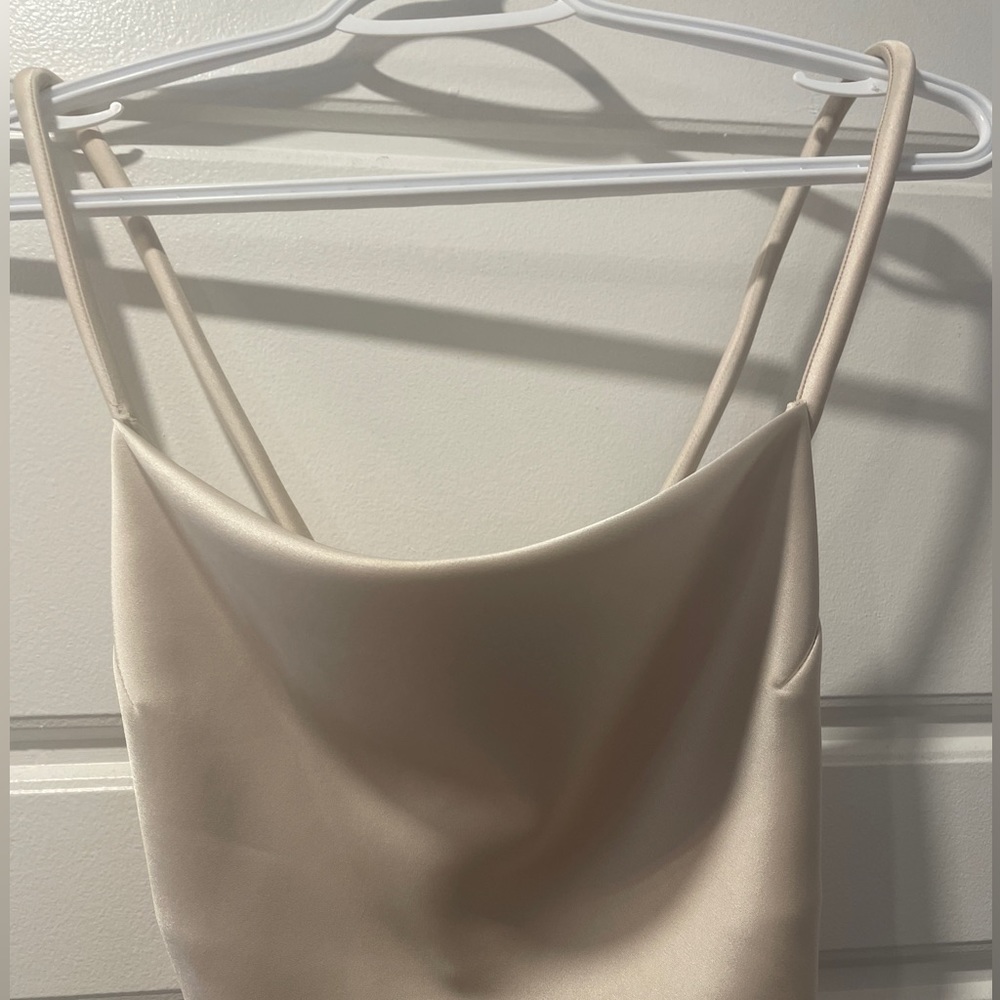 Nanushka malia satin cowl neck mini dress xxs - Picture 5 of 16